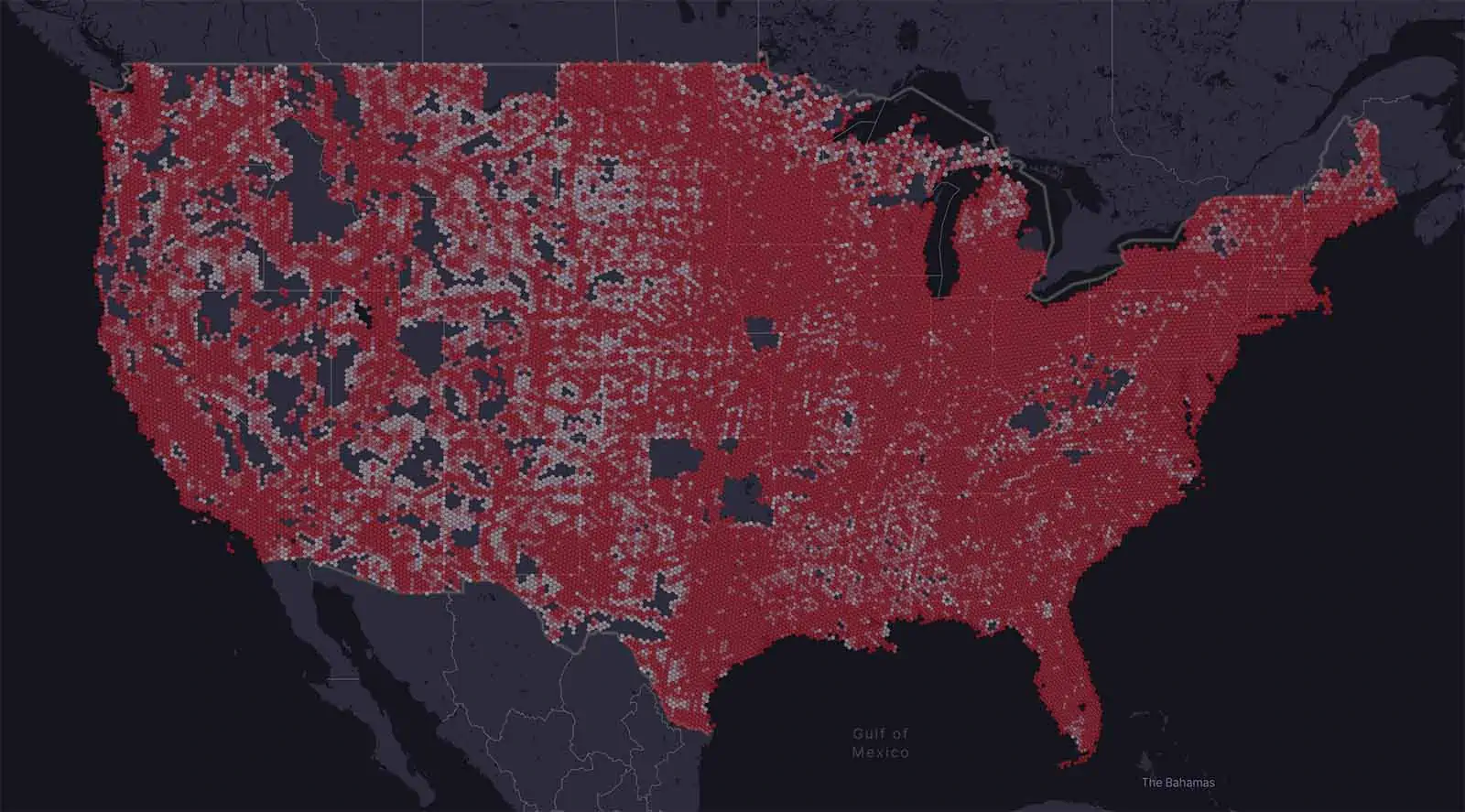 US Mobile LTE coverage map
