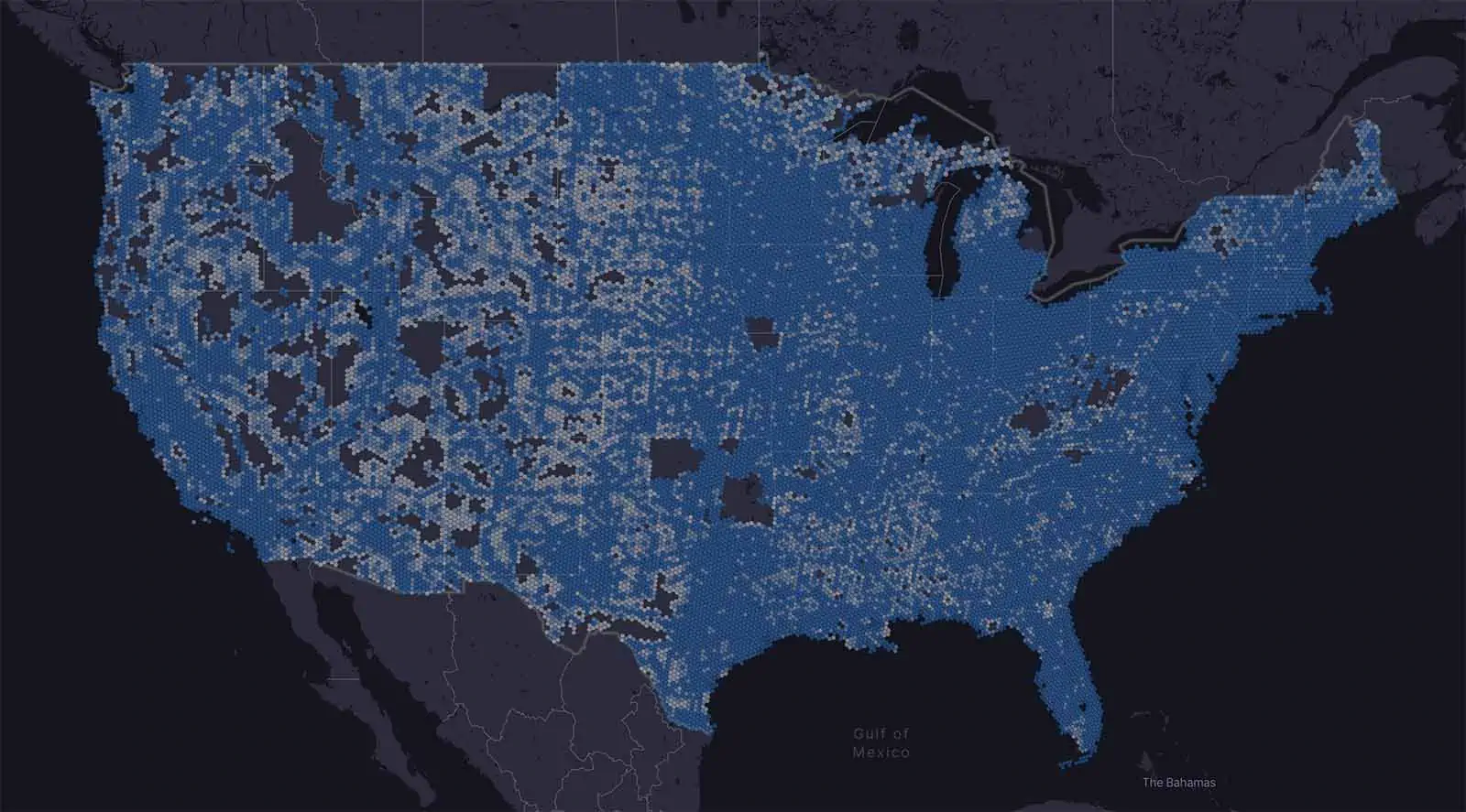 Xfinity Mobile LTE coverage map